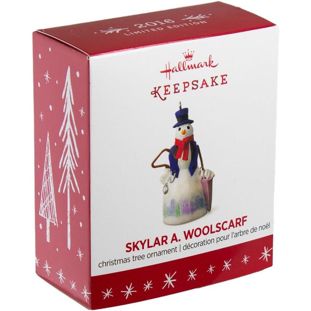 2016 Skylar A. Woolscarf Hallmark Ornament (Snowtop Lodge) QXE3124