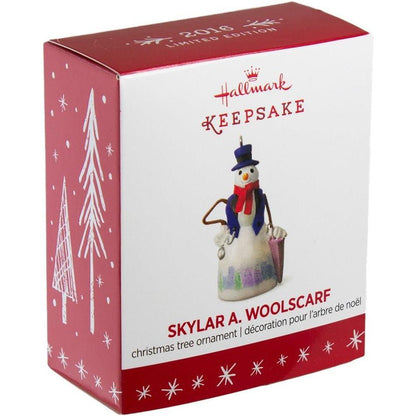 2016 Skylar A. Woolscarf Hallmark Ornament (Snowtop Lodge) QXE3124
