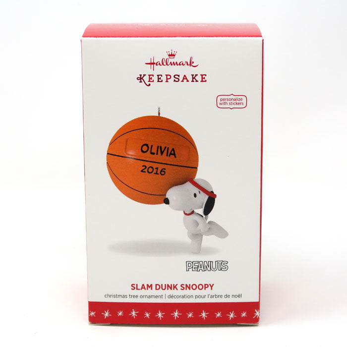 2016 Slam Dunk Snoopy Hallmark Ornament (Peanuts) QXI3304