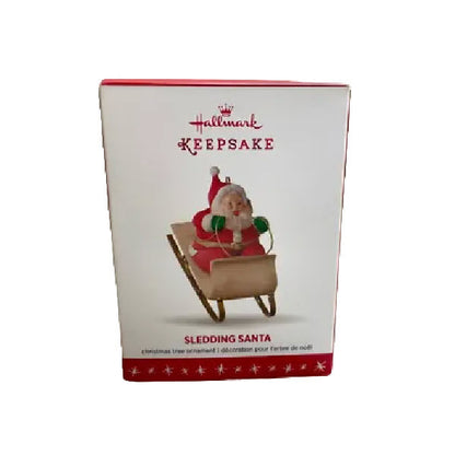 2016 Sledding Santa Hallmark Ornament (Santa Claus) QG01454