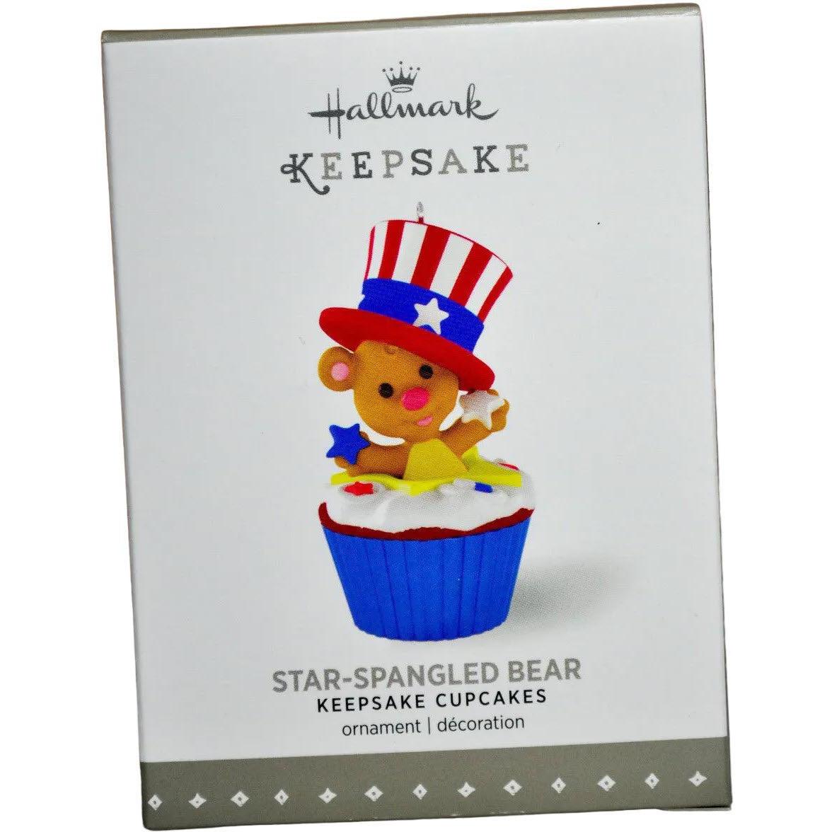 2016 Star-Spangled Bear Hallmark Ornament (Keepsake Cupcake) QHA1047