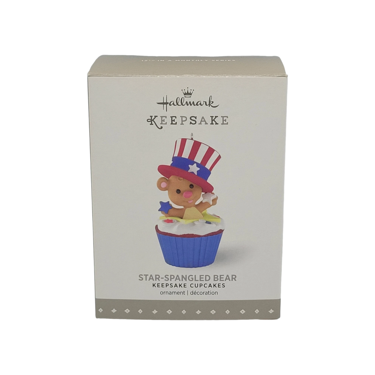 2016 Star-Spangled Bear Hallmark Ornament (Keepsake Cupcake) QHA1047 Image2