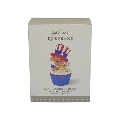 2016 Star-Spangled Bear Hallmark Ornament (Keepsake Cupcake) QHA1047 Image2
