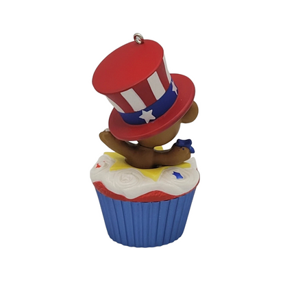 2016 Star-Spangled Bear Hallmark Ornament (Keepsake Cupcake) QHA1047 Image5