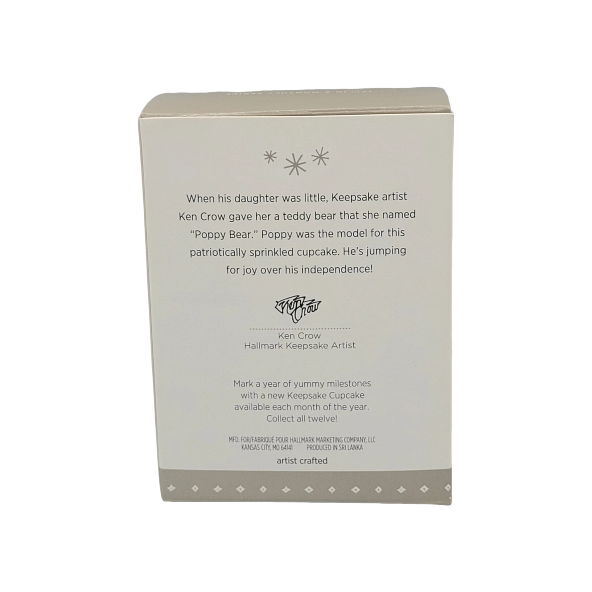 2016 Star-Spangled Bear Hallmark Ornament (Keepsake Cupcake) QHA1047 Image6