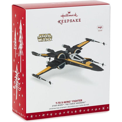 2016 T-70 X-Wing Fighter Hallmark Ornament (Star Wars) QXI3411