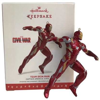 2016 Team Iron Man Hallmark Ornament (Super Heroes) QXI3454