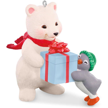 2016 That's a Wrap Hallmark Ornament (Snowball and Tuxedo) QX9154