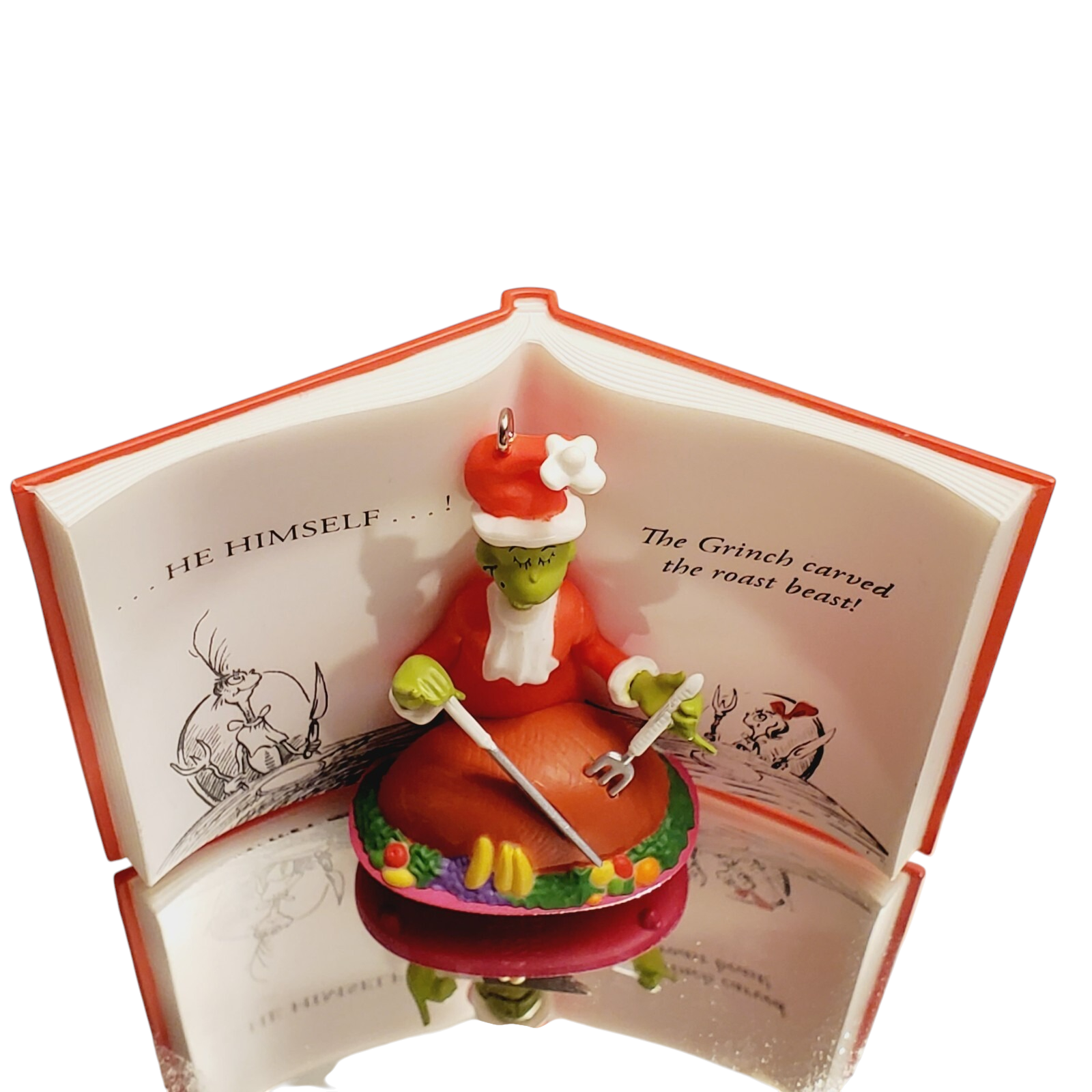 2016 The Grinch Carved The Roast Beat Hallmark Ornament (Dr. Seuss Books) QXI3381