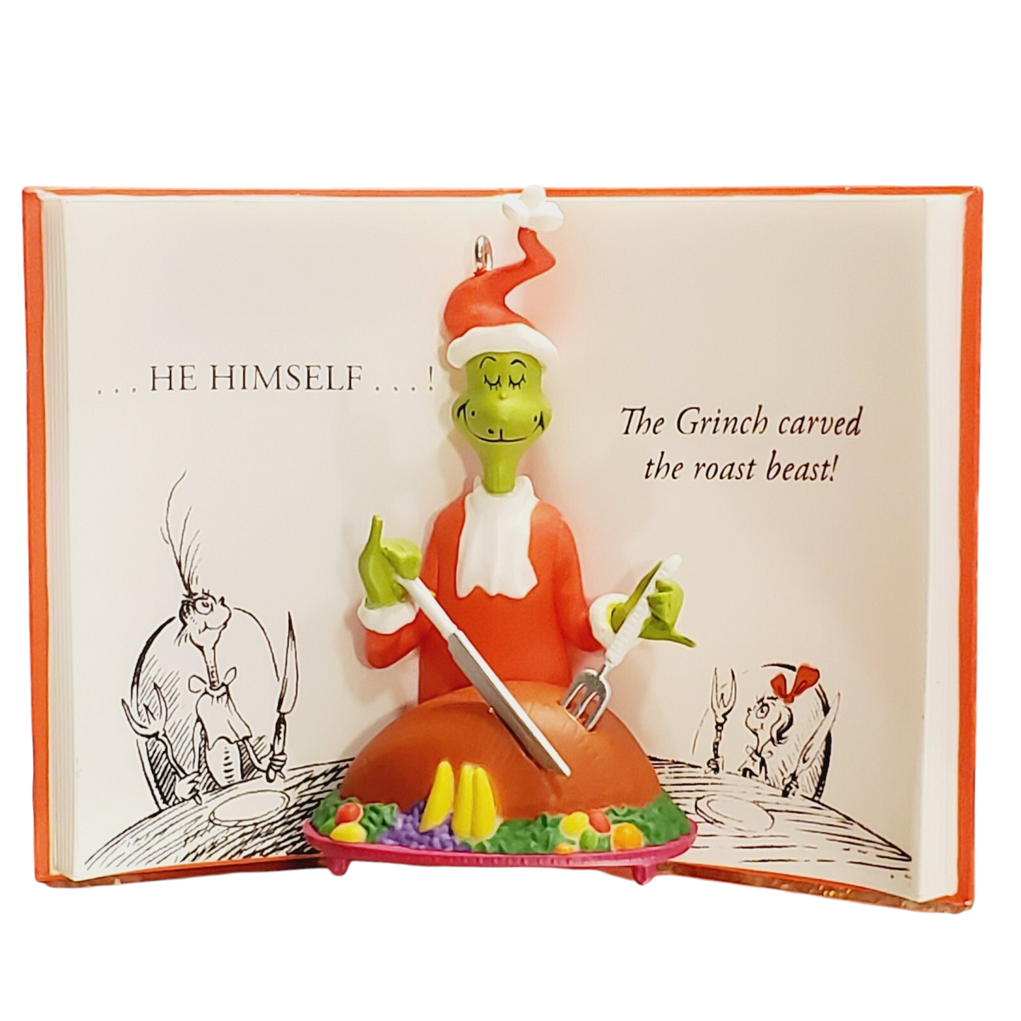 2016 The Grinch Carved The Roast Beat Hallmark Ornament (Dr. Seuss Books) QXI3381
