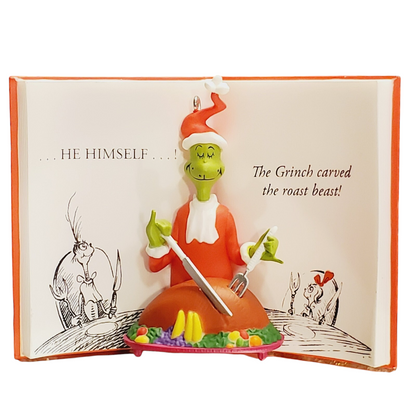 2016 The Grinch Carved The Roast Beat Hallmark Ornament (Dr. Seuss Books) QXI3381