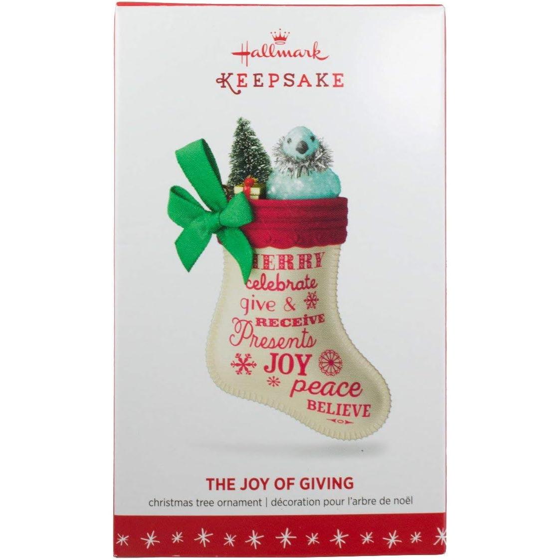 2016 The Joy of Giving Hallmark Ornament (Stocking) QGO1471