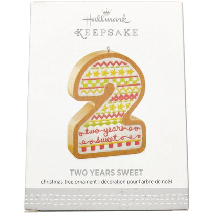 2016 Two Years Sweet Hallmark Ornament (Birthday) QHX1131