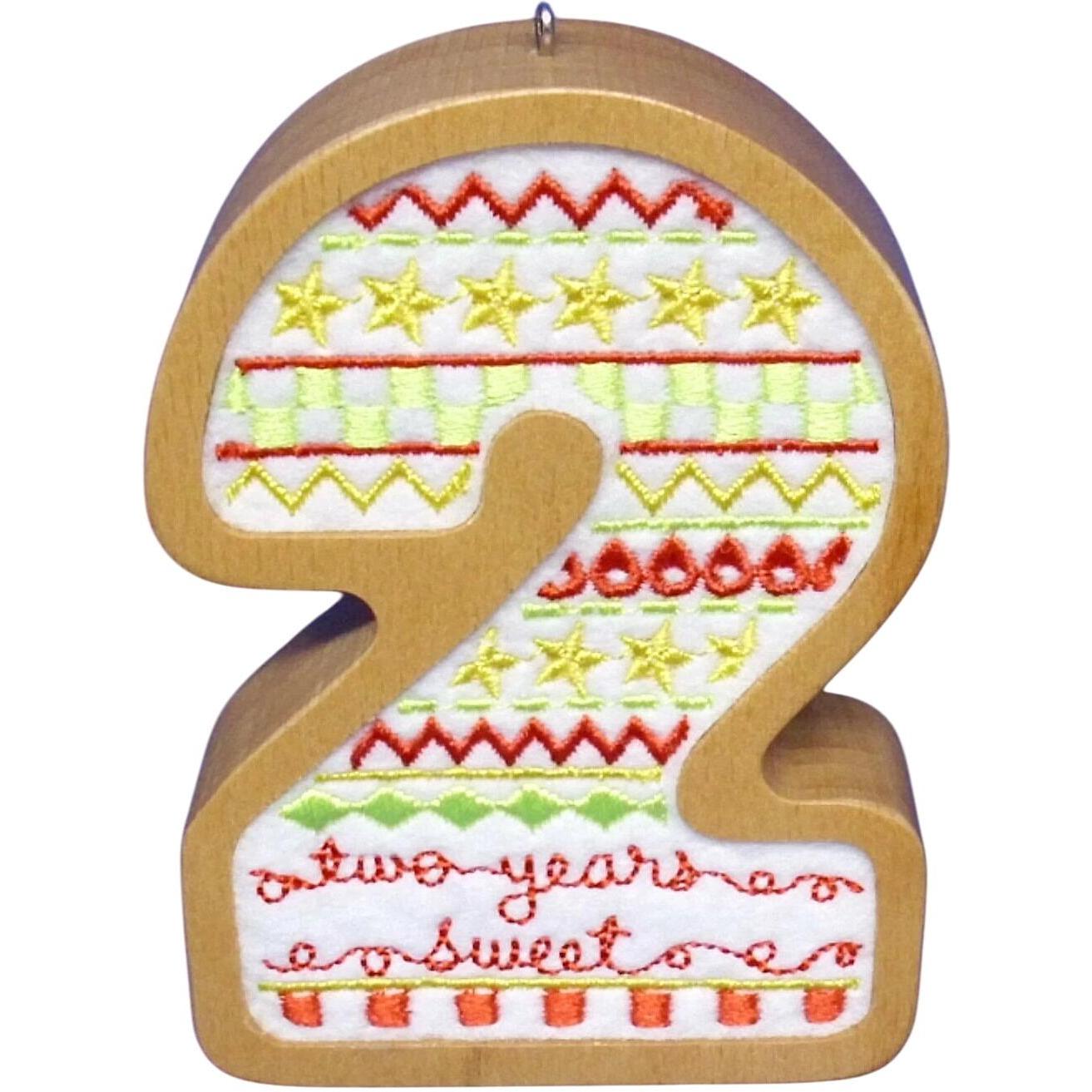 2016 Two Years Sweet Hallmark Ornament (Birthday) QHX1131