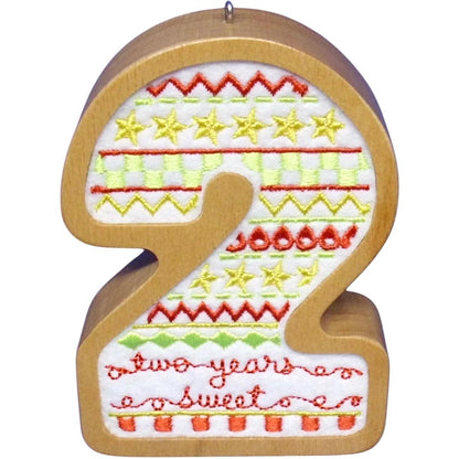 2016 Two Years Sweet Hallmark Ornament (Birthday) QHX1131