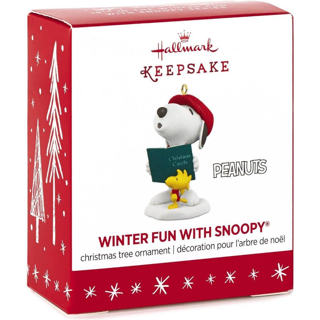 2016 Winter Fun with Snoopy Hallmark Ornament (Winter Fun with Snoopy) QXM8511