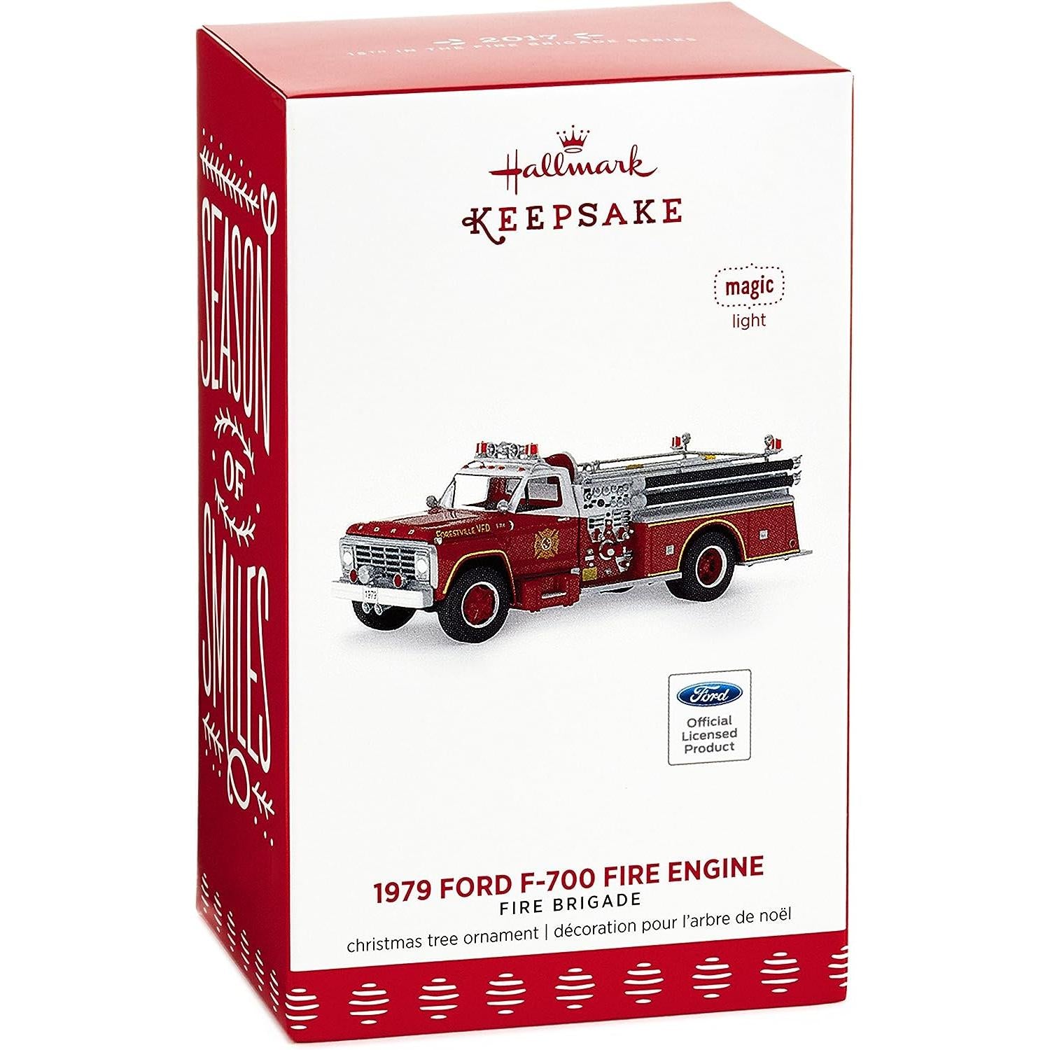 2017 1979 Ford F-700 Fire Engine Hallmark Ornament (Fire Brigade) QX9252