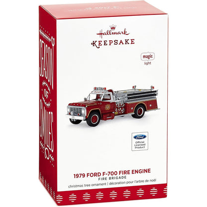 2017 1979 Ford F-700 Fire Engine Hallmark Ornament (Fire Brigade) QX9252