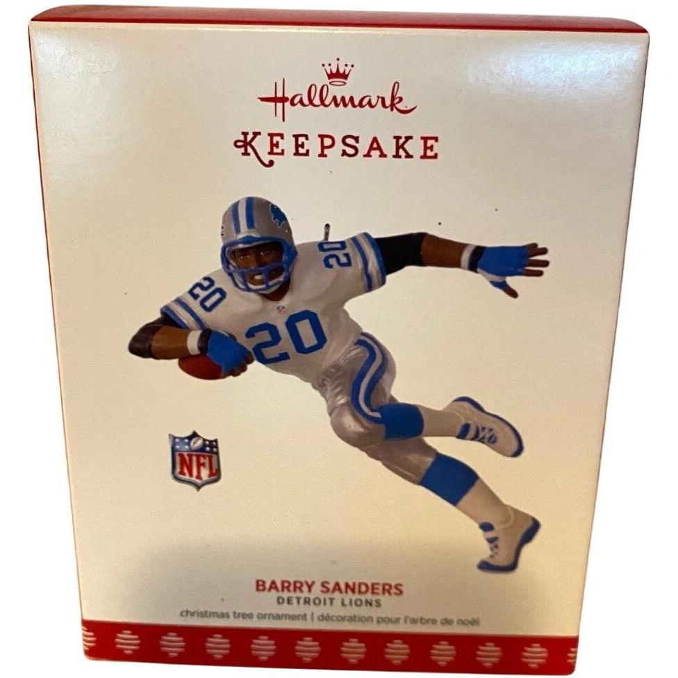 2017 Barry Sanders Hallmark Ornament (Footballl Legends) QXI3475