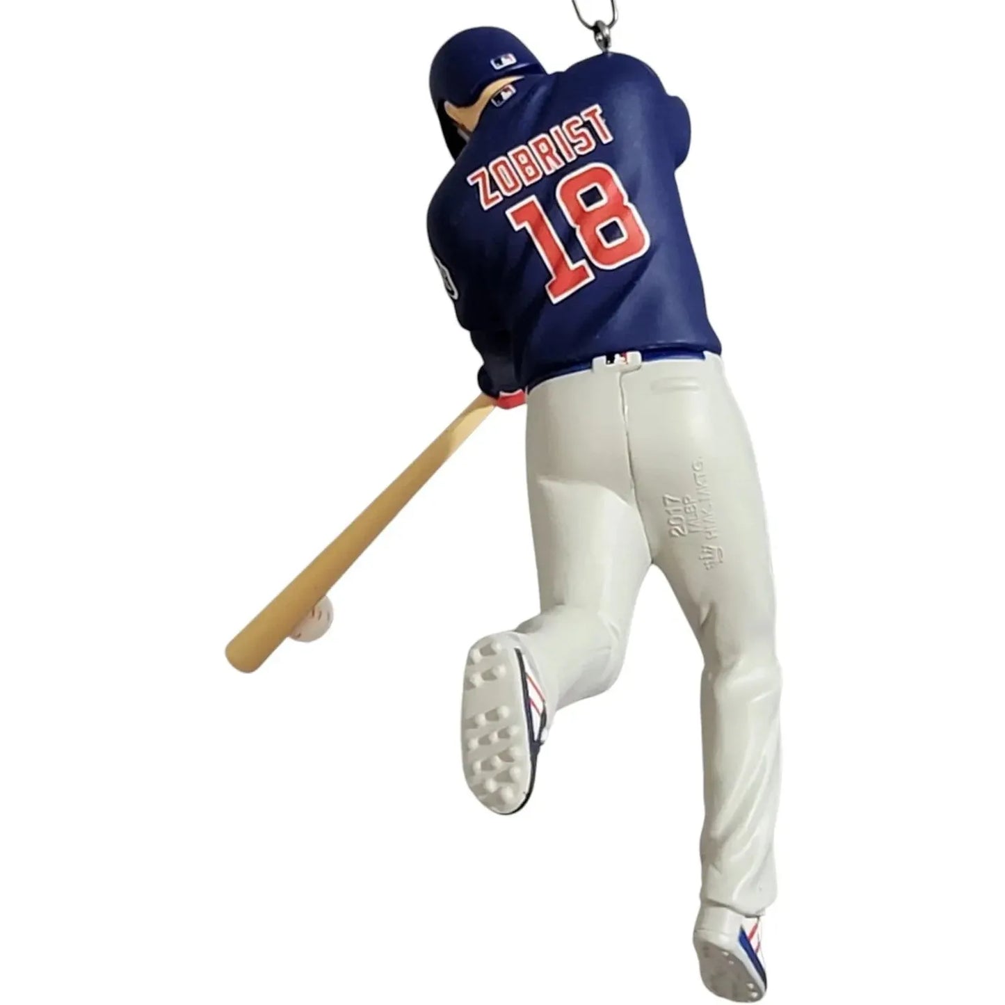 2017 Ben Zobrist, Chicago Cubs Hallmark Ornament (At the Ballpark) QXI1542