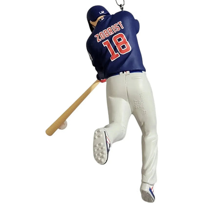 2017 Ben Zobrist, Chicago Cubs Hallmark Ornament (At the Ballpark) QXI1542
