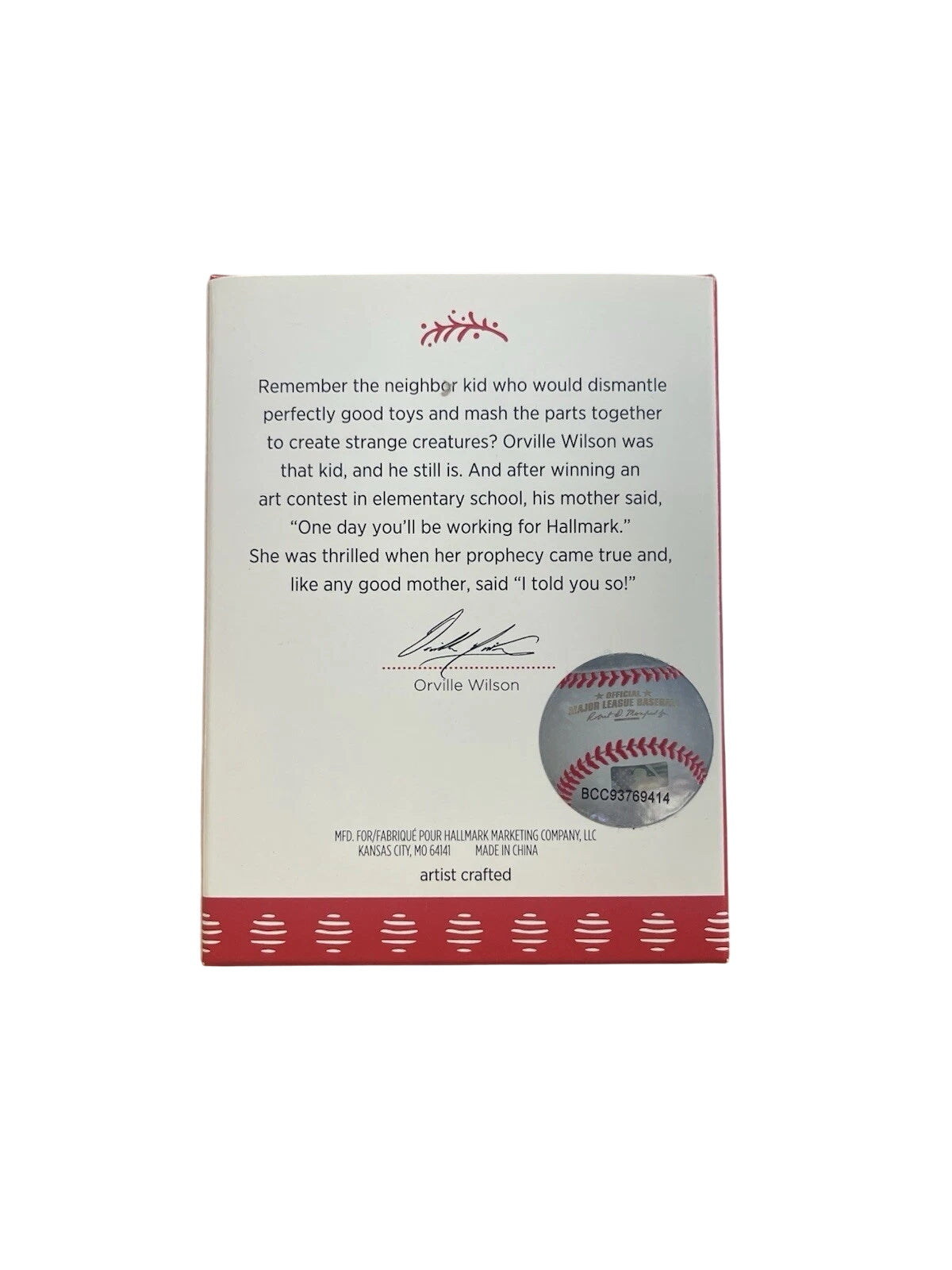 2017 Detroit Tigers - At the Ballpark Hallmark Ornament (Baseball Jerseys) QSR1602