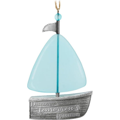 2017 Discover Tomorrow's Promise Hallmark Ornament (Boat) QHX1062
