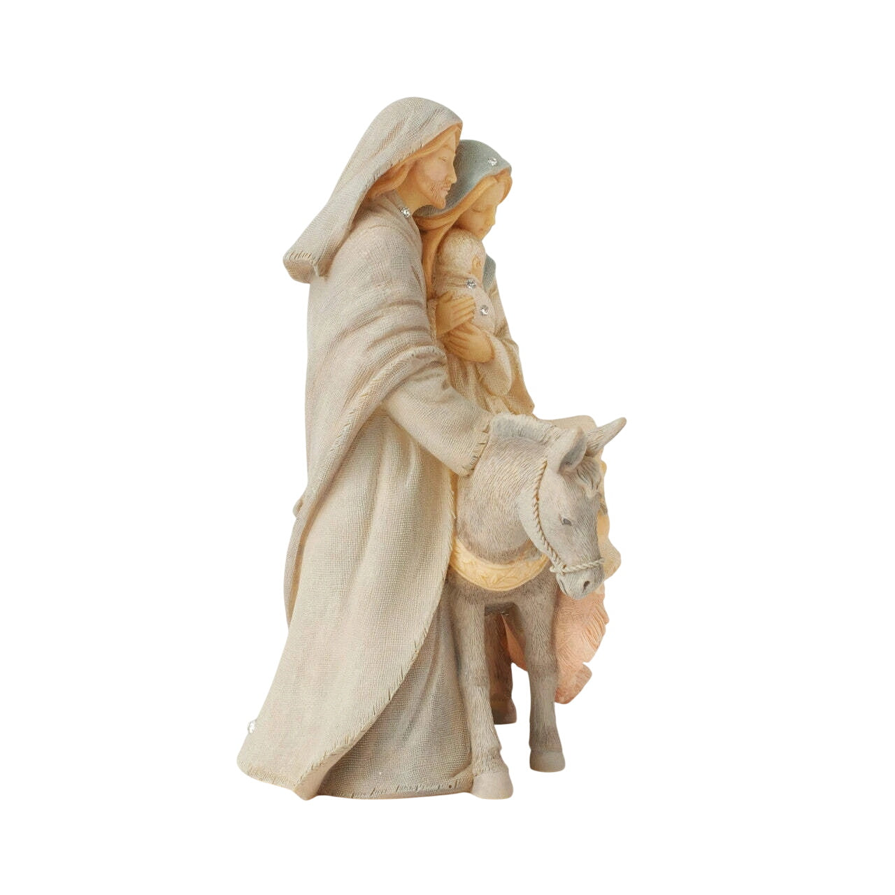 2017 Holy Family with Donkey Hanging Ornament (Enesco)