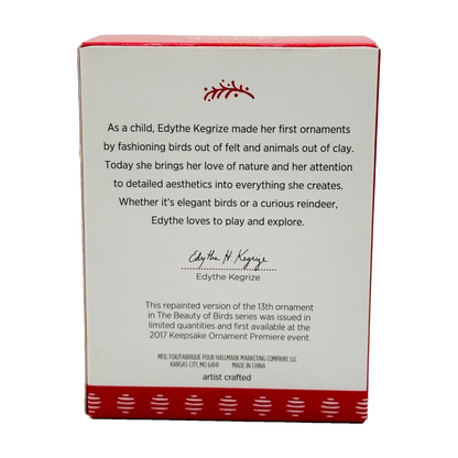 2017 Lady Mountain Bluebird Hallmark Ornament (Beauty of Birds) QXE3155
