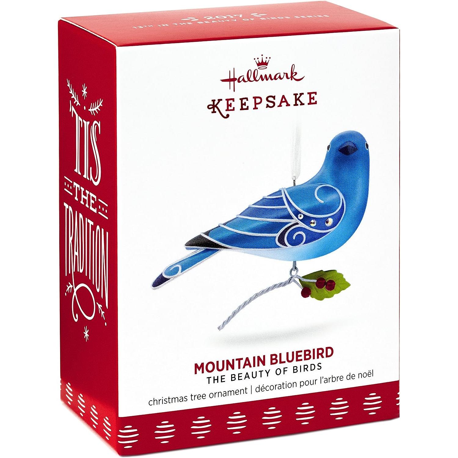 2017 Mountain Bluebird Hallmark Ornament (Beauty of Birds) QX9355