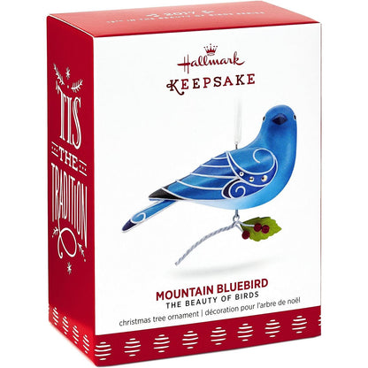 2017 Mountain Bluebird Hallmark Ornament (Beauty of Birds) QX9355