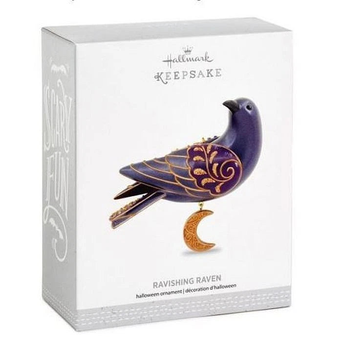 2017 Ravishing Raven Hallmark Ornament (Beauty of Birds) QFO5245
