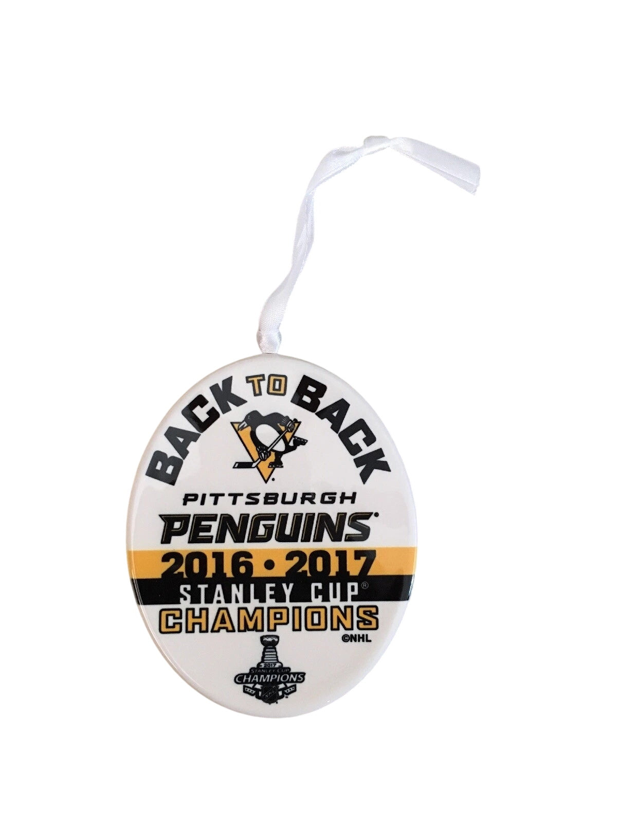 2017 Stanley Cup Champions Pittsburgh Penguins Hallmark Ornament (NHL) QHE1652