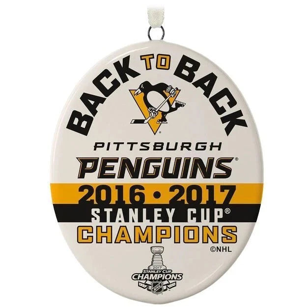 2017 Stanley Cup Champions Pittsburgh Penguins Hallmark Ornament (NHL) QHE1652