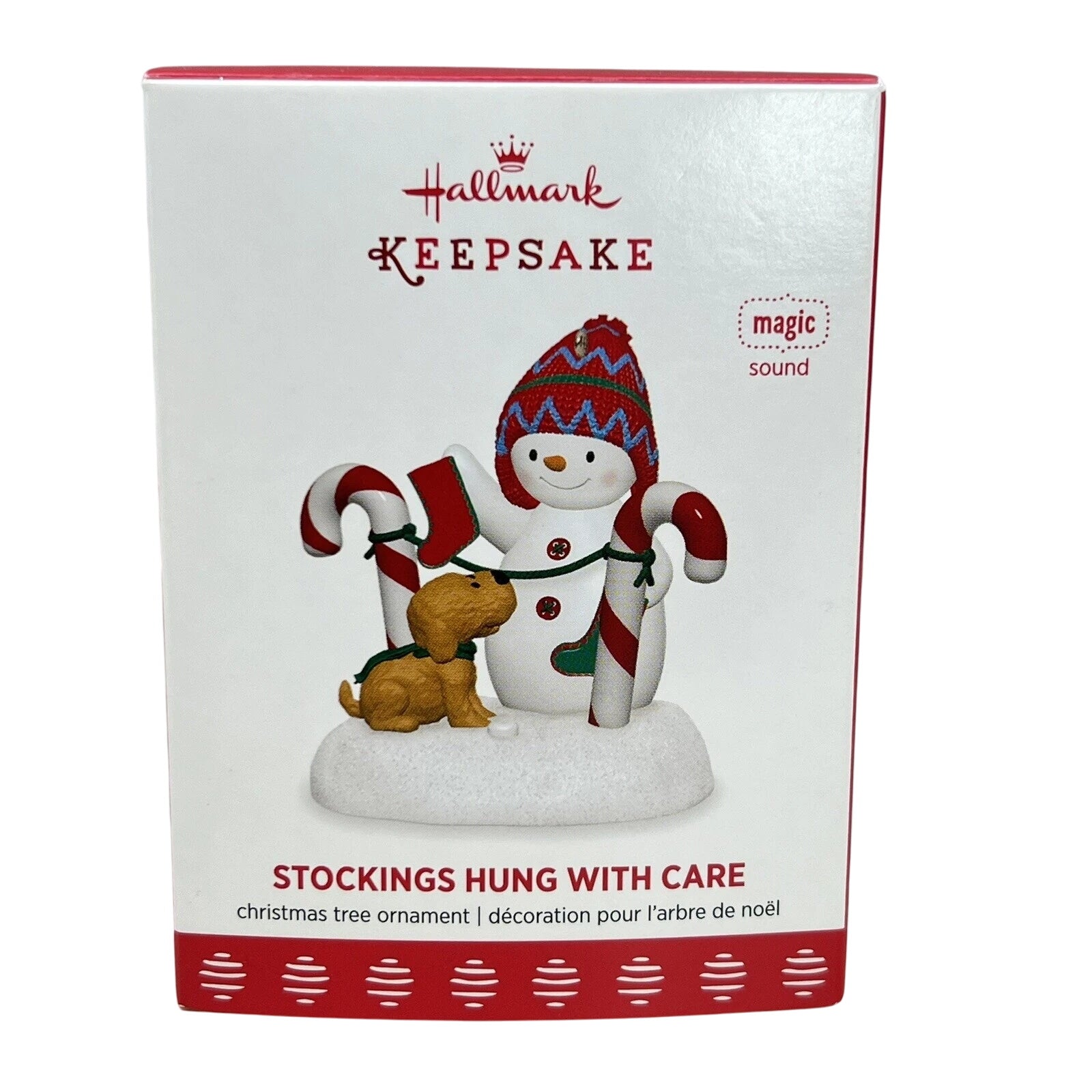 2017 Stockings Hung With Care Hallmark Ornament (Snowmen) QGO1885