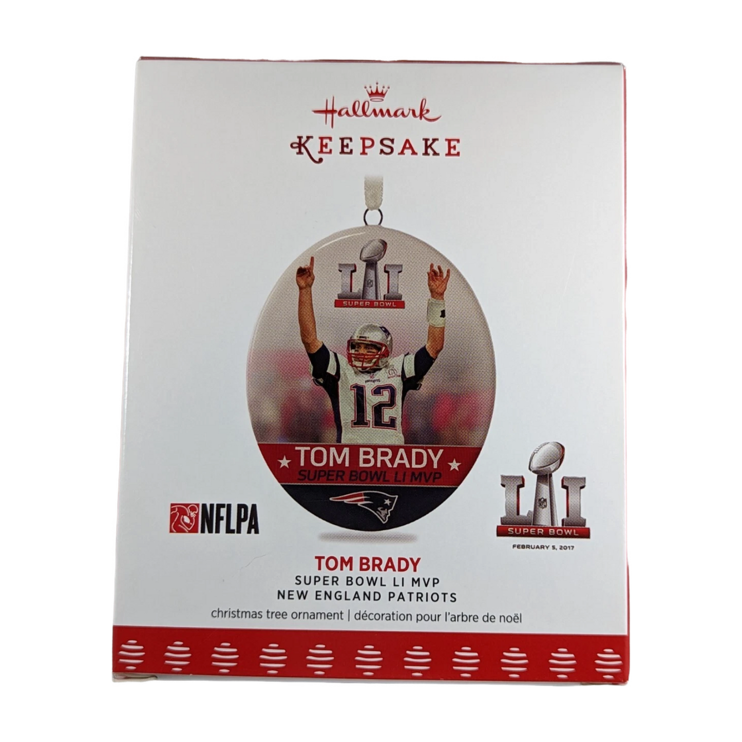2017 Tom Brady Hallmark Ornament (Football Legends) QSR1912