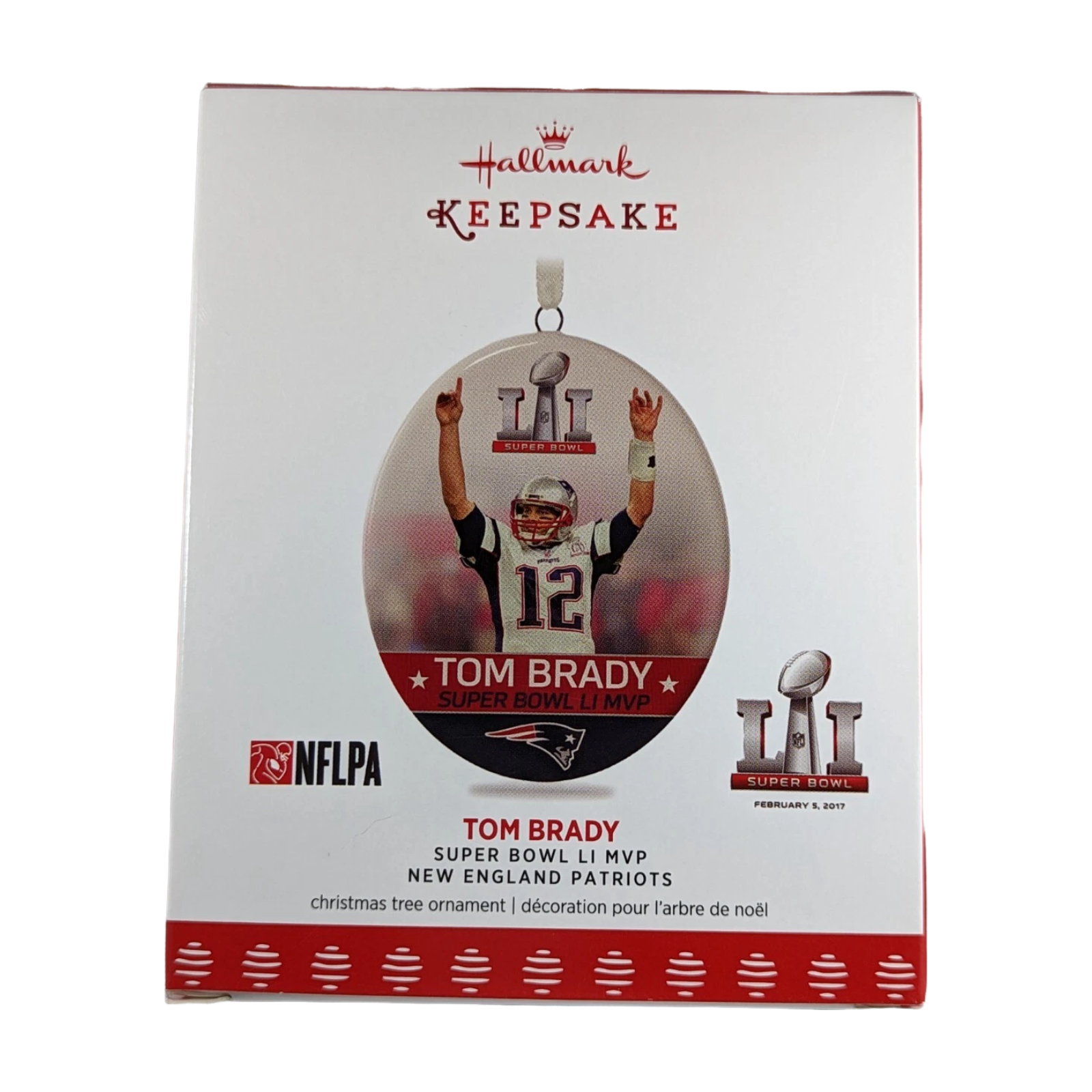 2017 Tom Brady Hallmark Ornament (Football Legends) QSR1912