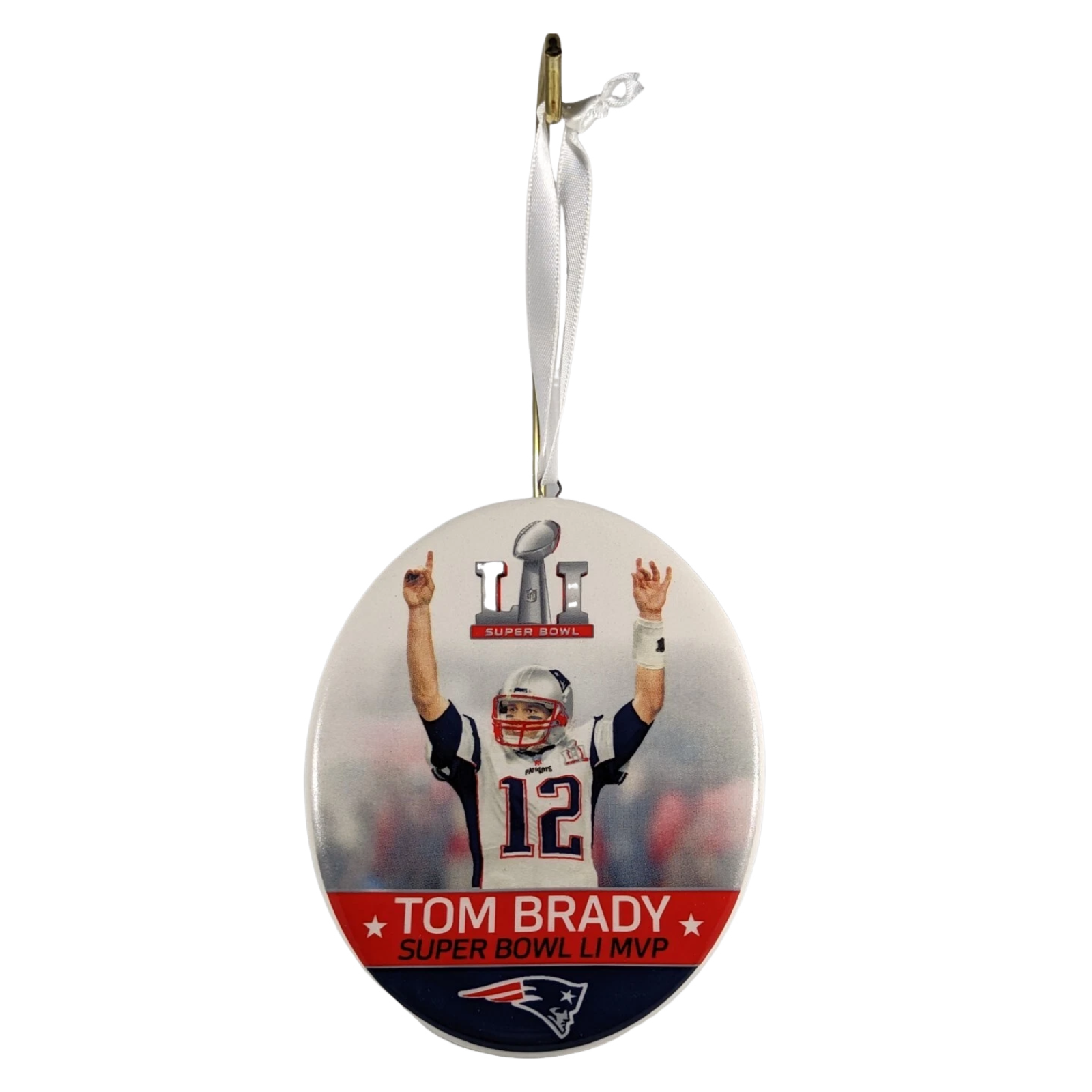 2017 Tom Brady Hallmark Ornament (Football Legends) QSR1912