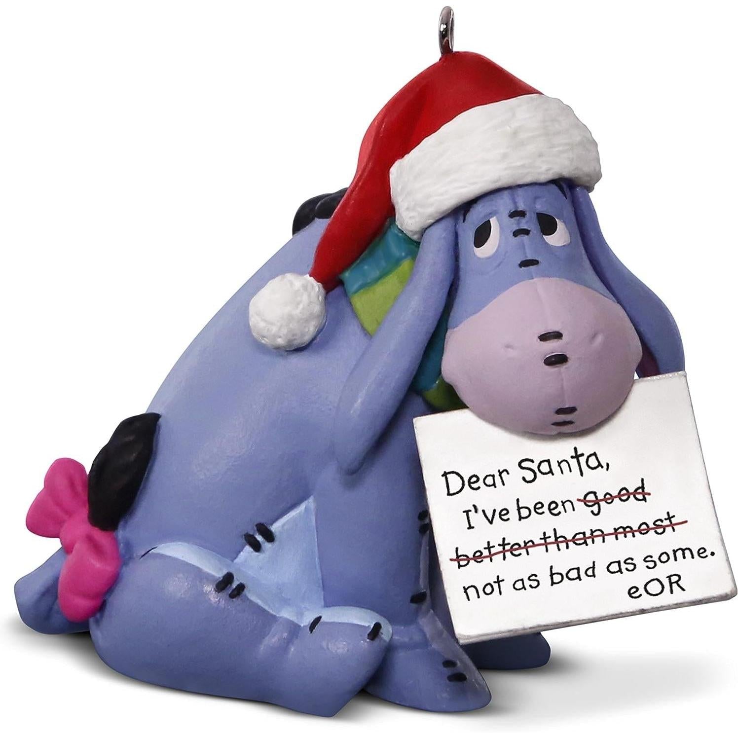 2017 A Letter To Santa Hallmark Ornament (Winnie The Pooh) QXD6152