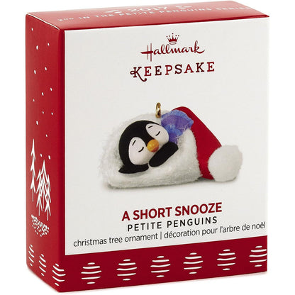2017 A Short Snooze Hallmark Ornament (Petite Penguins) QXM8562