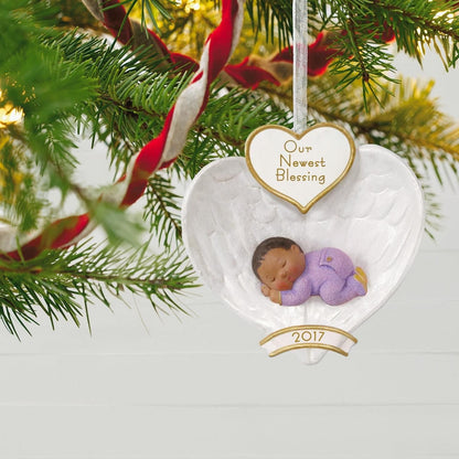 2017 Baby's First Christmas Hallmark Ornament (Baby's First Christmas) QSM7795