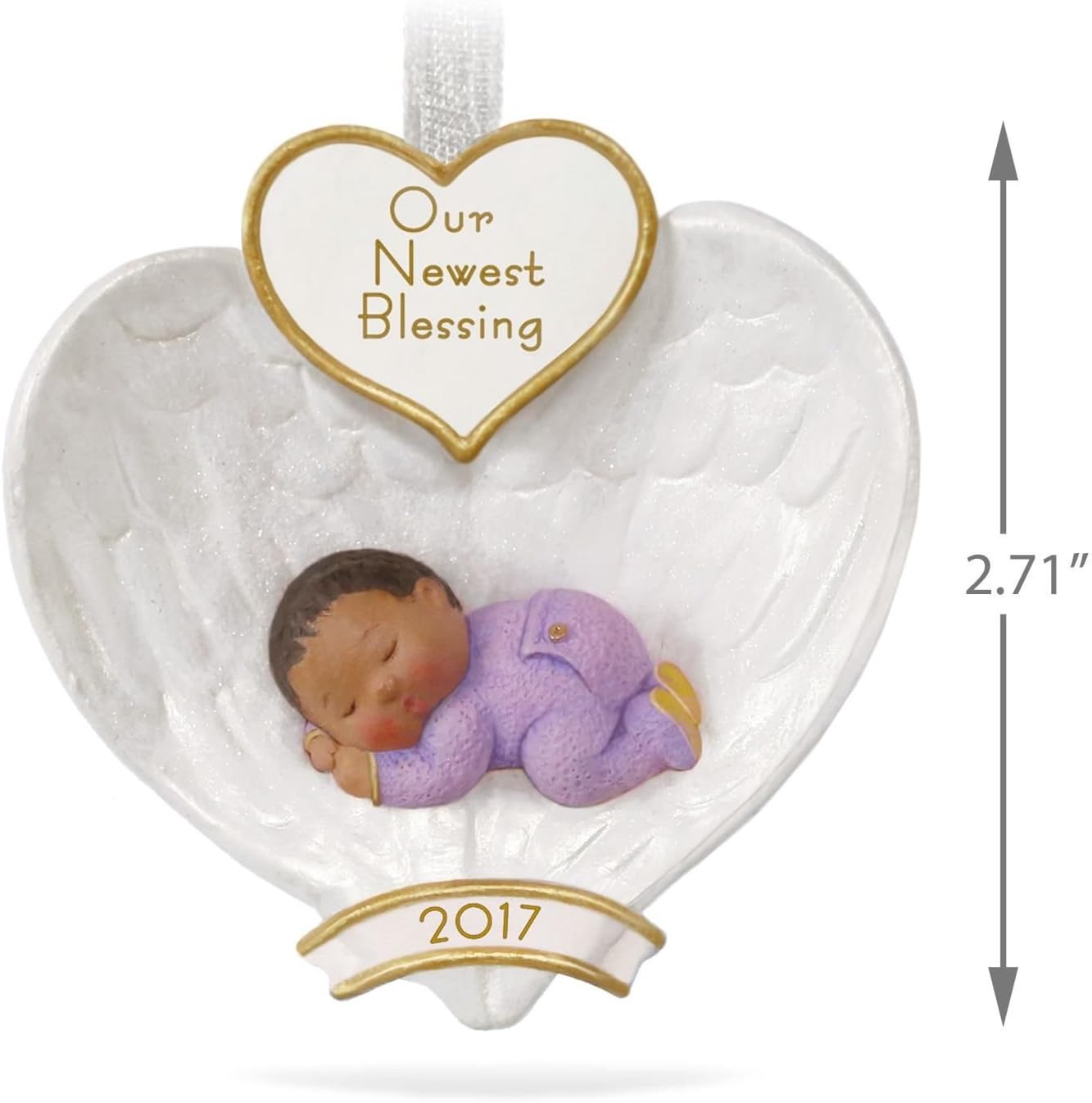 2017 Baby's First Christmas Hallmark Ornament (Baby's First Christmas) QSM7795