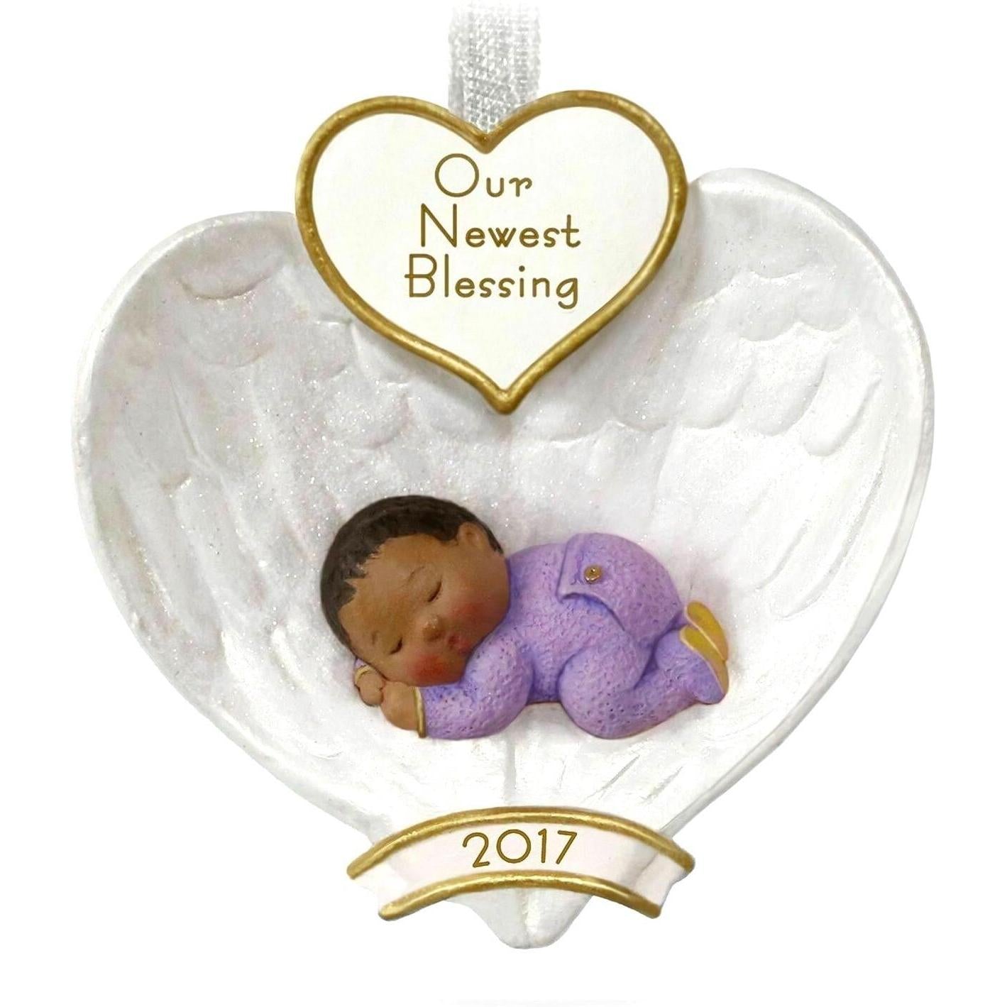 2017 Baby's First Christmas Hallmark Ornament (Baby's First Christmas) QSM7795