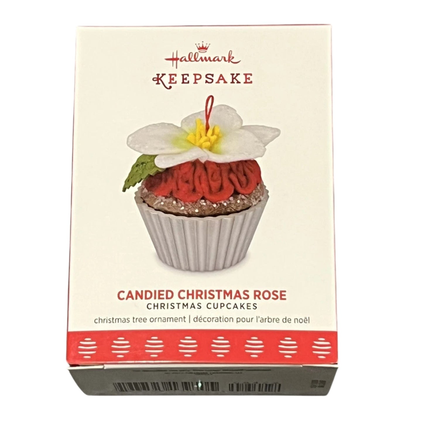 2017 Candied Christmas Rose Hallmark Ornament (Christmas Cupcakes) QX9422