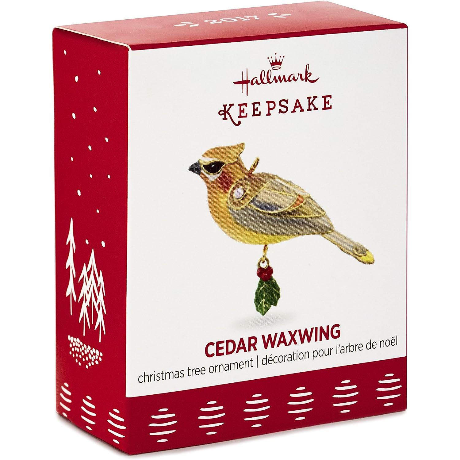 2017 Cedar Waxwing Hallmark Ornament (Beauty of Birds) QXM8532