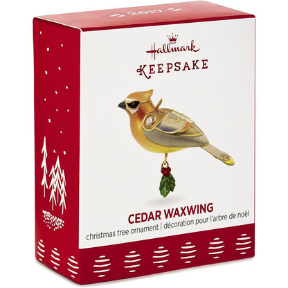 2017 Cedar Waxwing Hallmark Ornament (Beauty of Birds) QXM8532