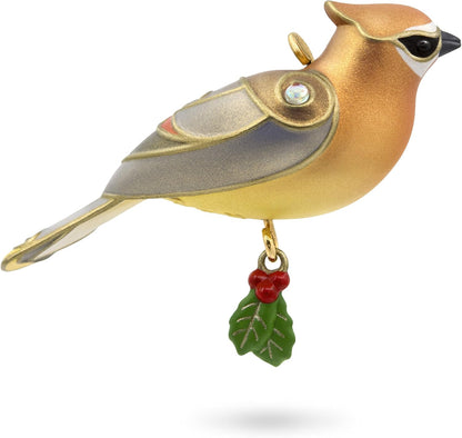 2017 Cedar Waxwing Hallmark Ornament (Beauty of Birds) QXM8532