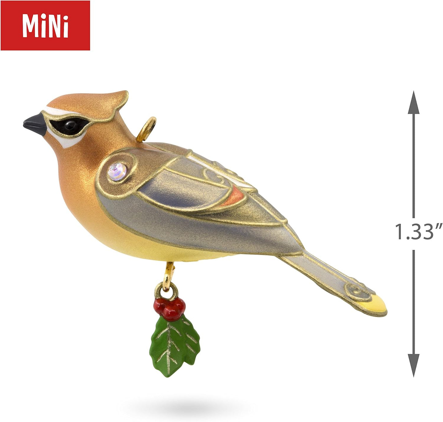 2017 Cedar Waxwing Hallmark Ornament (Beauty of Birds) QXM8532