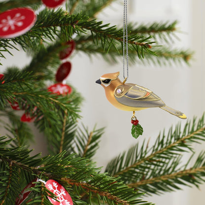 2017 Cedar Waxwing Hallmark Ornament (Beauty of Birds) QXM8532