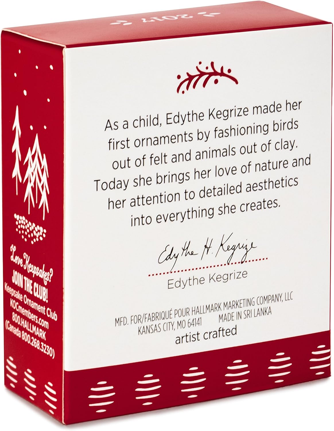 2017 Cedar Waxwing Hallmark Ornament (Beauty of Birds) QXM8532